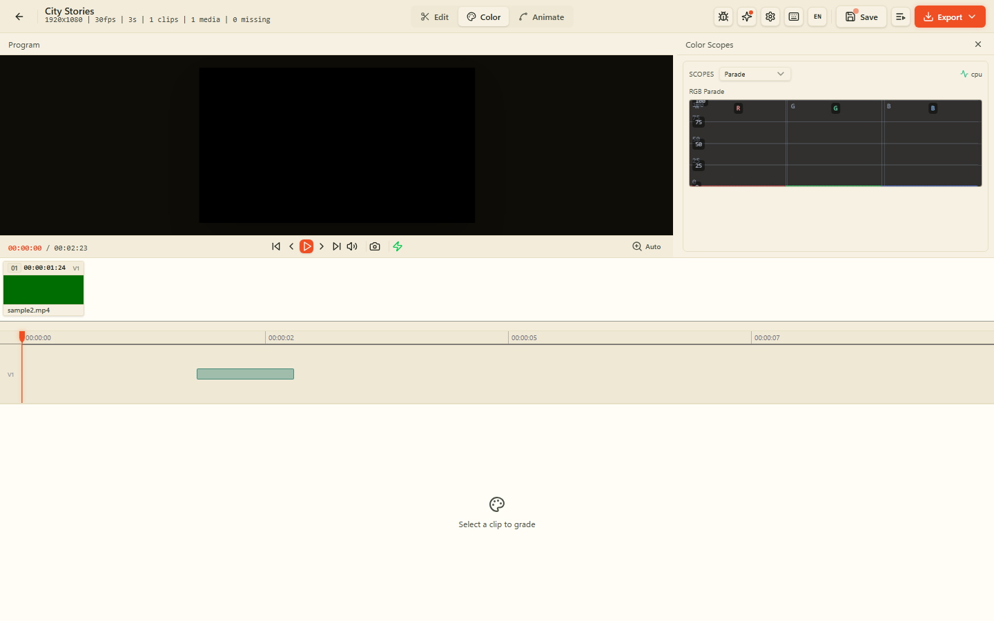 AZ Video Editor: Color grading & LUTs